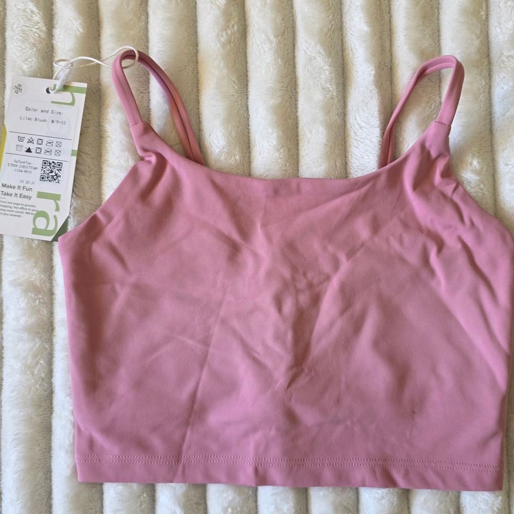 HALARA Pink Girls' Cropped Tank Top; Medium